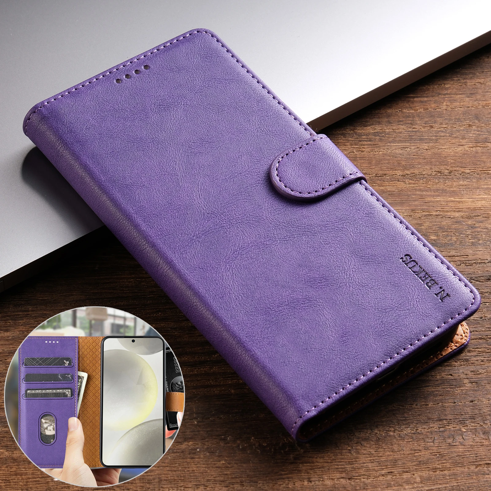 Xl Luxury Bags - Luxury Leather Flip Phone Case For
