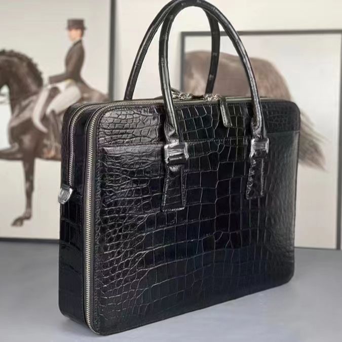Xl Luxury Bags - 2023 New Luxury Crocodile Skin Men's