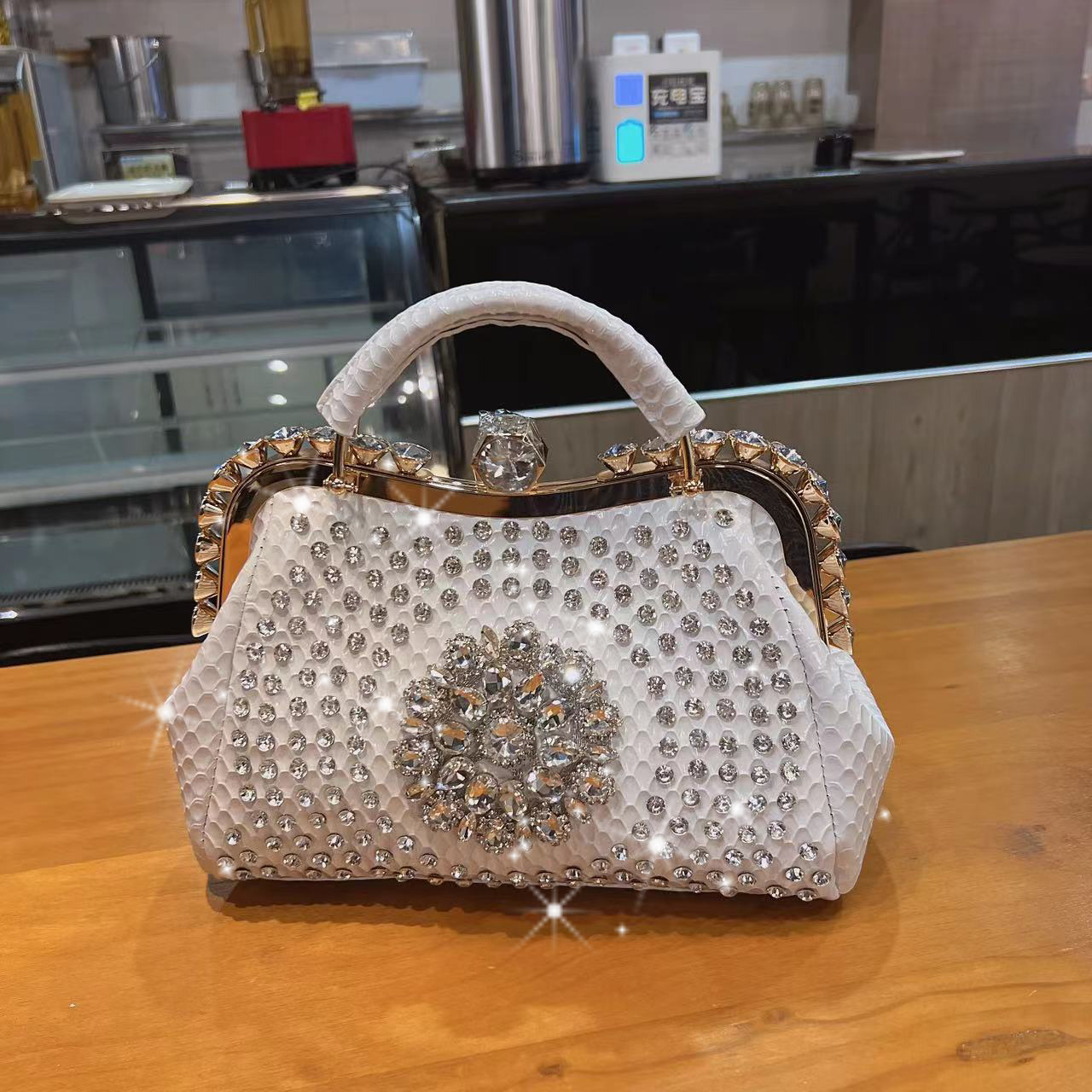 Luxury Bags On Sale - New Rhinestones Top-handle Bags For Women