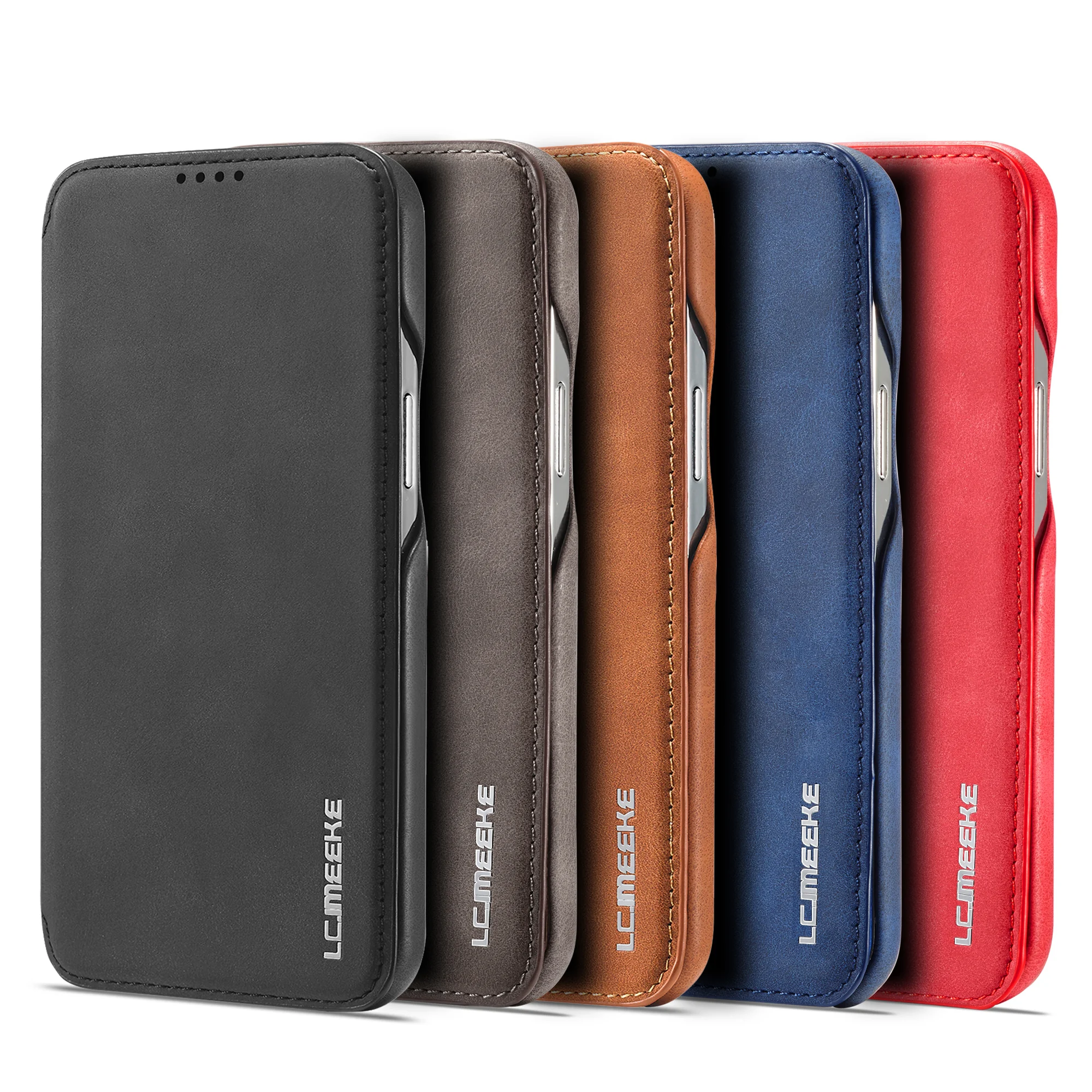 Leather Flip Wallet Magnetic C - Briefcase Leather Slim 评论和价格