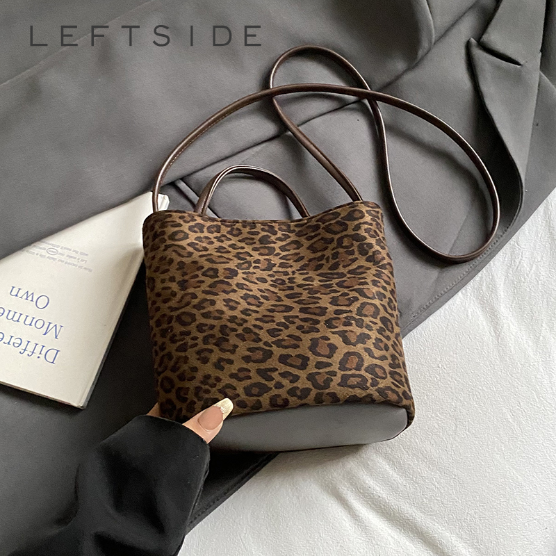 LEFTSIDE Design PU suede Leopa - Luxury Bags On Sale 评论和价格