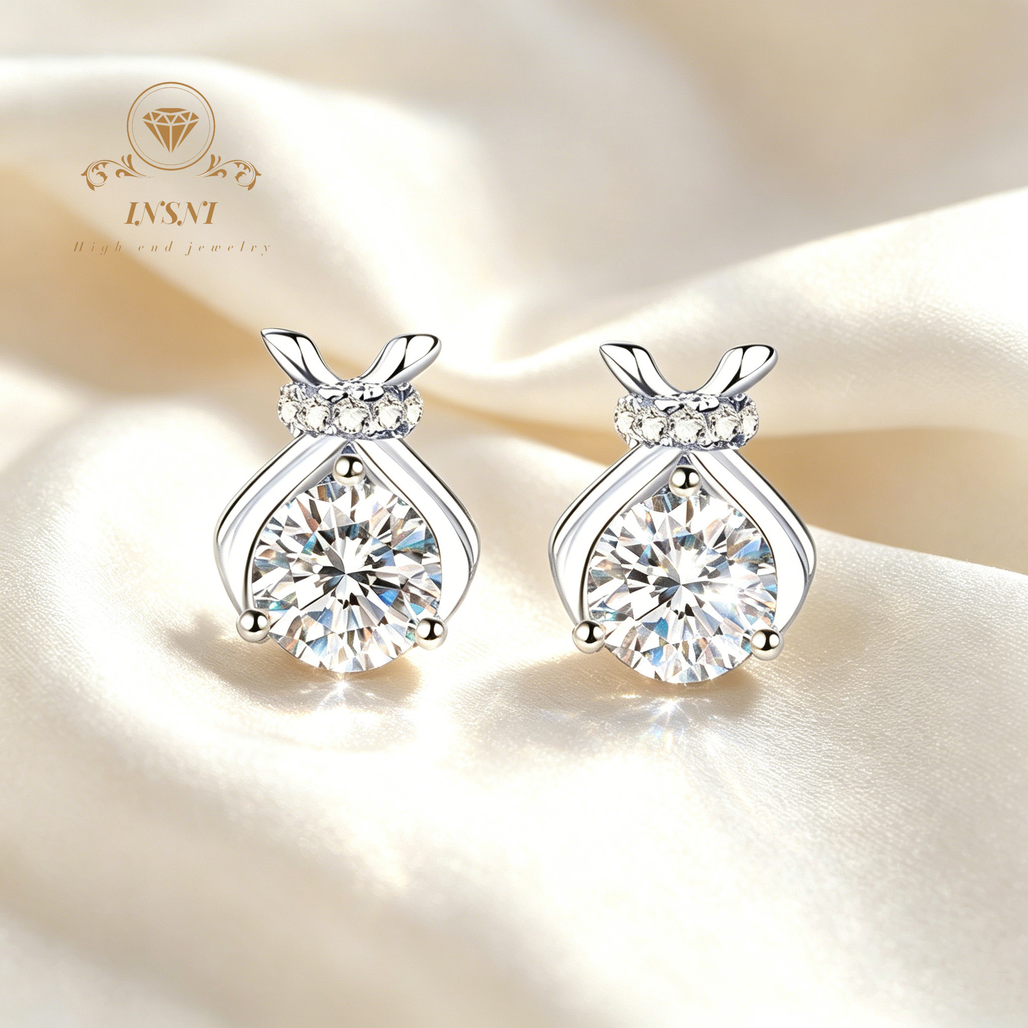 S925 Silver Moissanite Bow Luc - Luxury Bags That Are Affordable 评论和价格