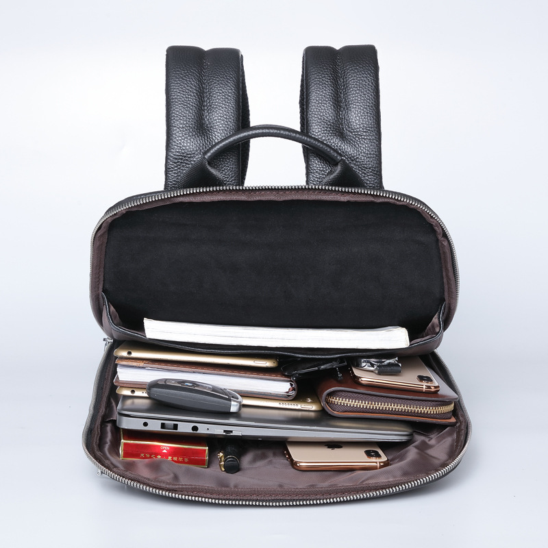 Genuine Leather Backpack Men 1 - Briefcase Leather Slim 评论和价格