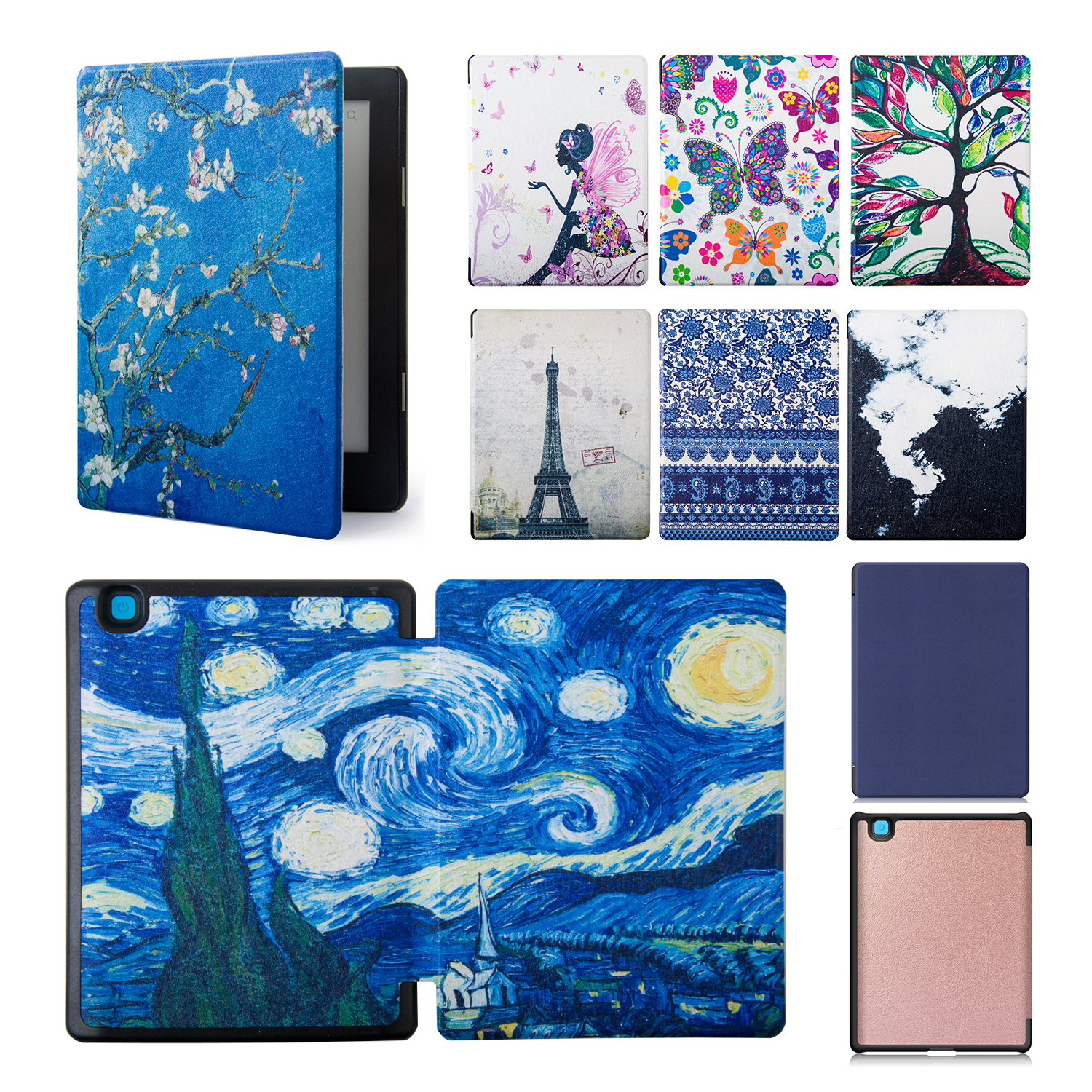 Leather Case for KOBO AURA  H2 - Briefcase Leather Slim 评论和价格