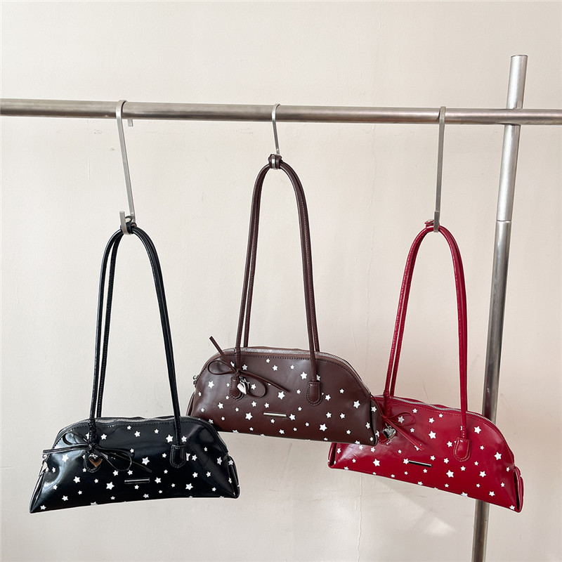 New PU Stars Bow Zipper Sweet  - Luxury Bags That Are Affordable 评论和价格
