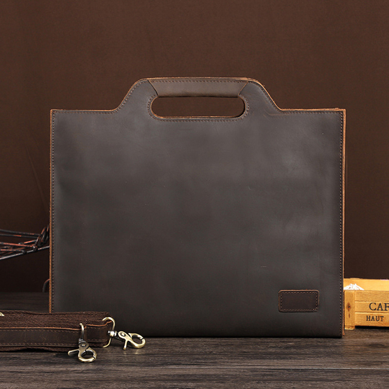 Newsbirds Thick Leather Black  - Briefcase Leather Slim 评论和价格