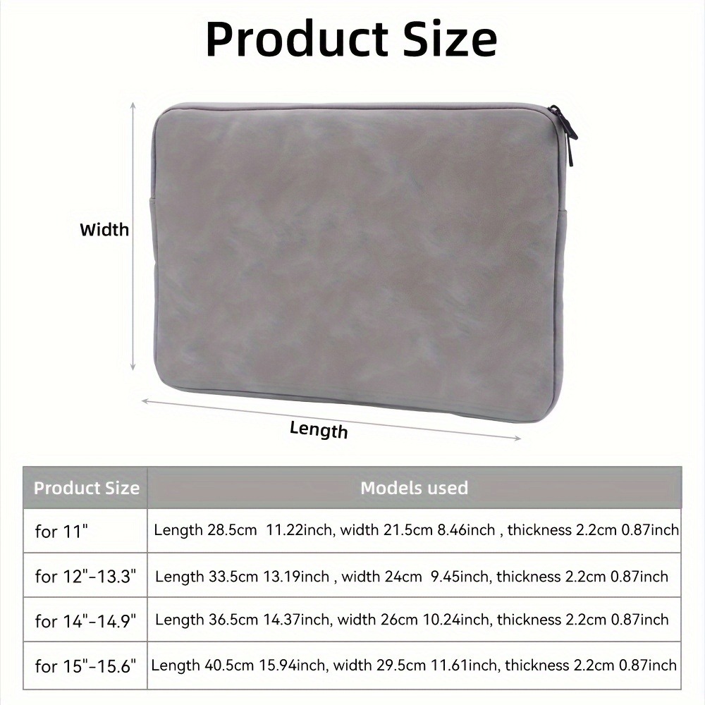 11 13 14 15 Inch Laptop PU Lea - Briefcase Leather Slim 评论和价格