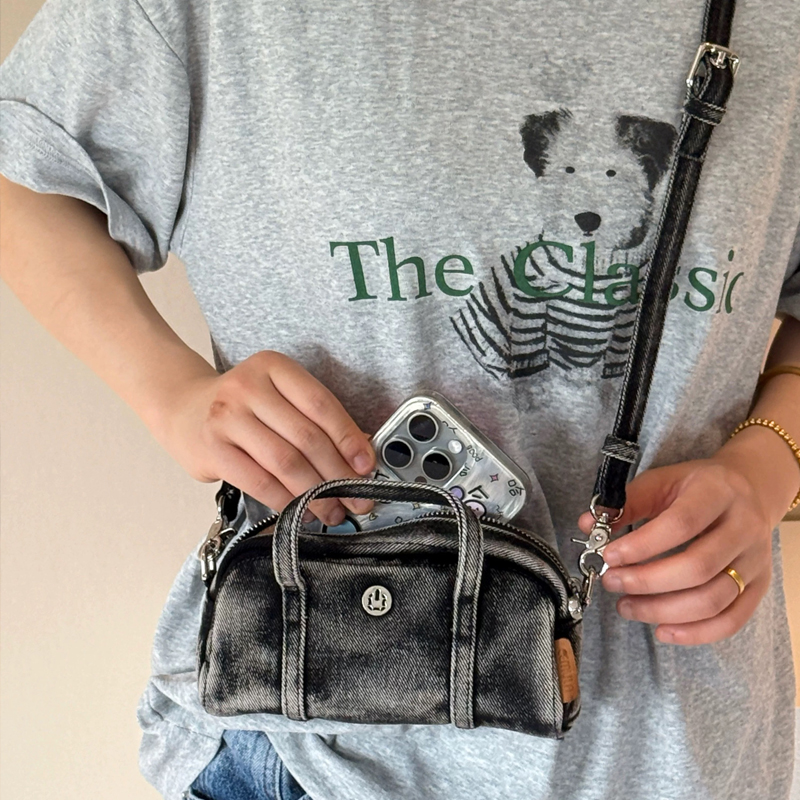 Korean Casual Mini Denim Box B - Luxury Bags Design 评论和价格
