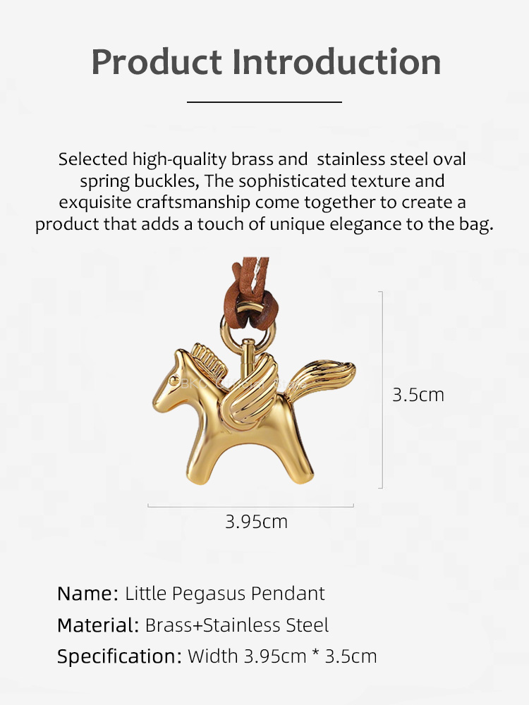 Luxury Brass Pegasus Bag Charm - Luxury Bags Hermes 评论和价格