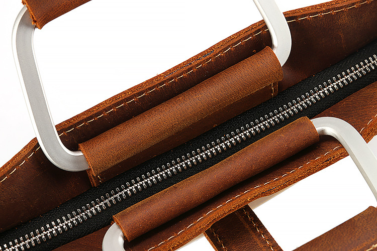 Men's Top Grain Crazy Horse Le - Briefcase Leather Slim 评论和价格