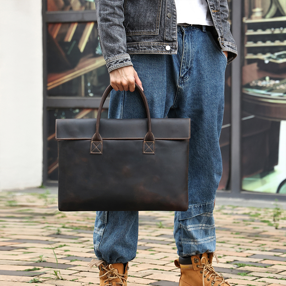 JOYIR Genuine Leather Vintage  - Briefcase Leather Slim 评论和价格