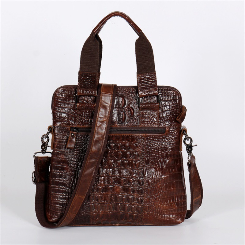 YETTIES Men's Slim Vertical La - Briefcase Leather Slim 评论和价格