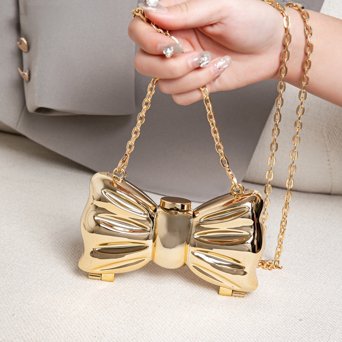 Luxury Fashion Metal Mini Hand - Luxury Bags Design 评论和价格